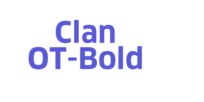 Clan OT-Bold Font