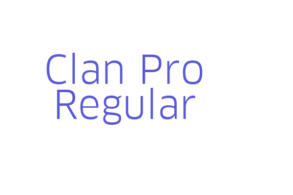 Clan Pro Regular Font