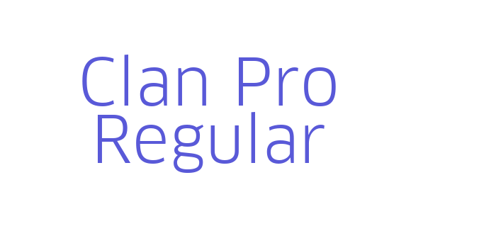 Clan Pro Regular Font Download