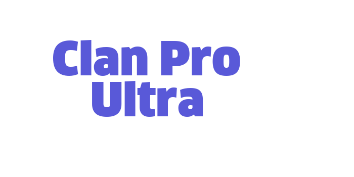 Clan Pro Ultra Font Download