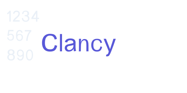 Clancy font