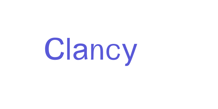 Clancy Font