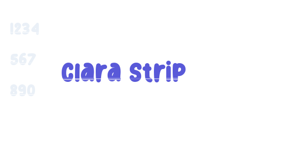 Clara Strip font free