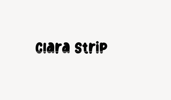 Clara Strip Font