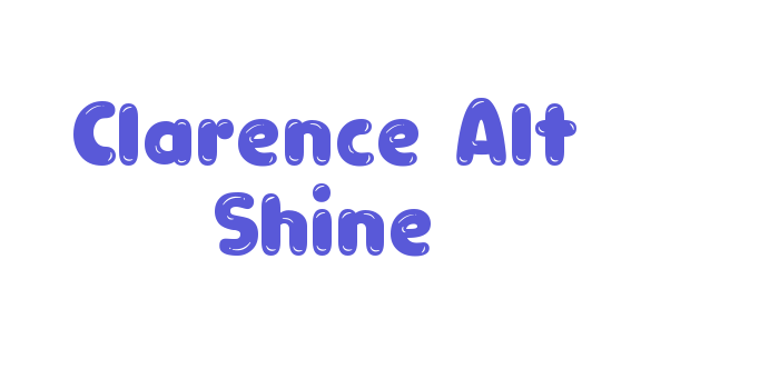 Clarence Alt Shine Font Download