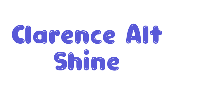 Clarence Alt Shine Font