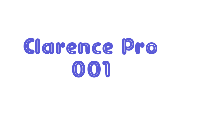 Clarence Pro 001 Font Download