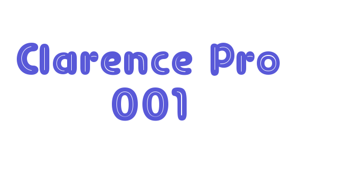 Clarence Pro 001 Font