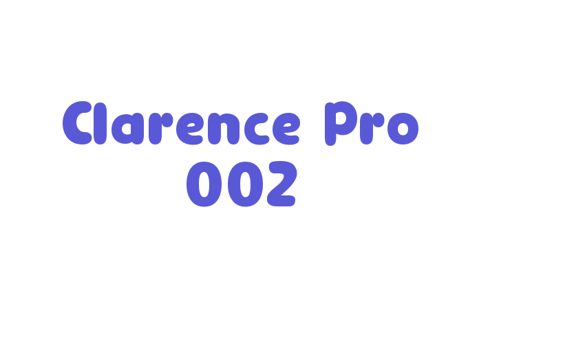 Clarence Pro 002 Font Download