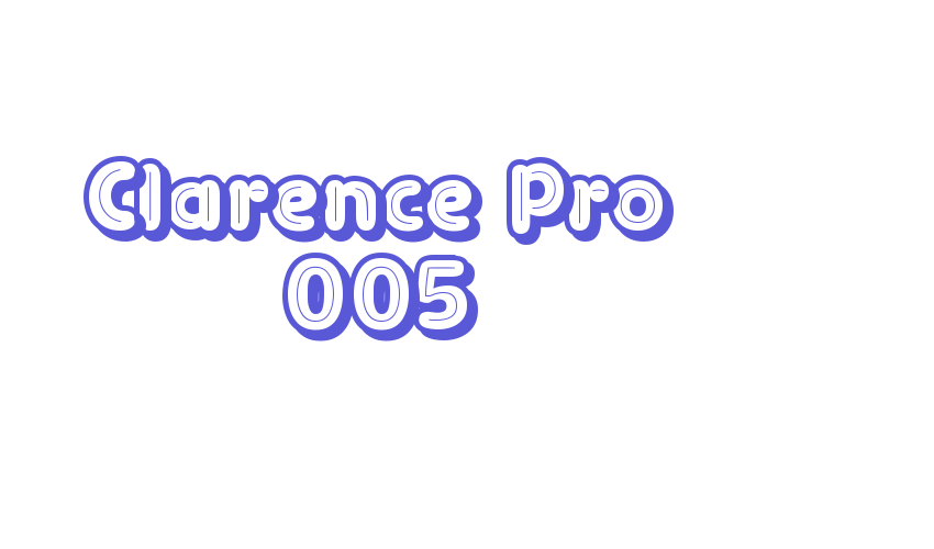 Clarence Pro 005 Font Download