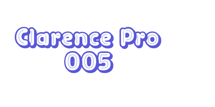 Clarence Pro 005 Font Download