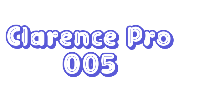 Clarence Pro 005 Font