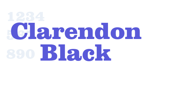 Clarendon Black font free