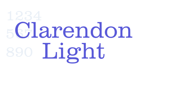 Clarendon Light font free