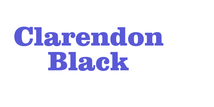 Clarendon Black Font Download