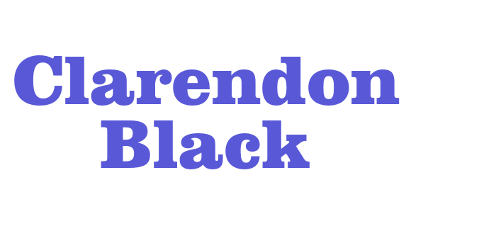 Clarendon Black Font