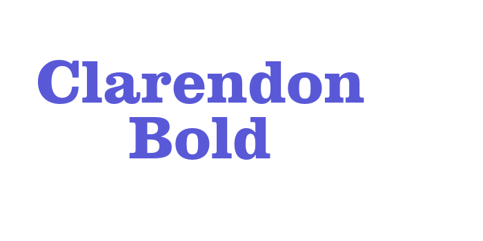 Clarendon Bold Font Download