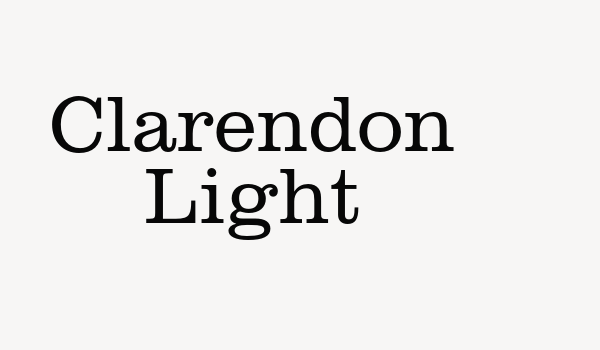 Clarendon Light Font