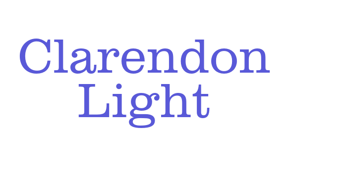 Clarendon Light Font