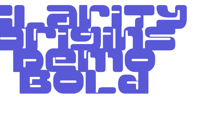 Clarity Origins Demo Bold Font Download