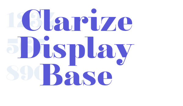 Clarize Display Base font free