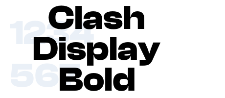 Clash Display Bold