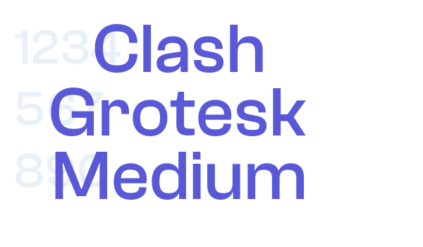 Clash Grotesk Medium Font