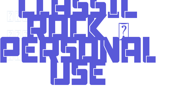 Classic Rock – Personal use font free