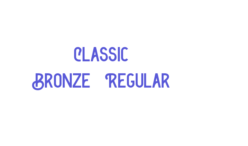 Classic Bronze-Regular Font Download