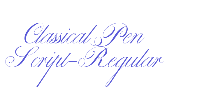 Classical Pen Script-Regular Font Download