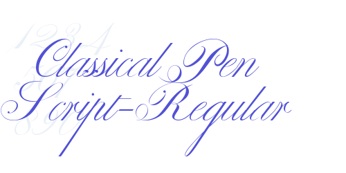 Classical Pen Script-Regular-font-download