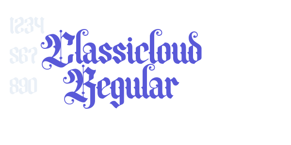 Classicloud Regular font free