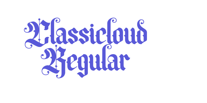 Classicloud Regular Font