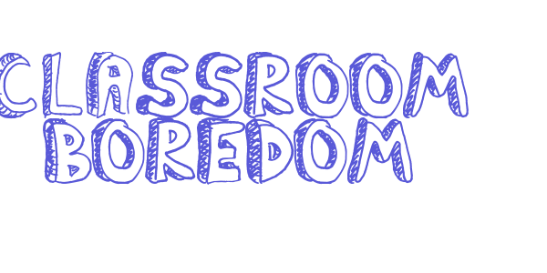 Classroom Boredom font free