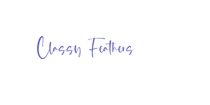 Classy Feathers Font Download