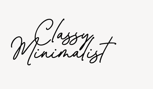 Classy Minimalist Font