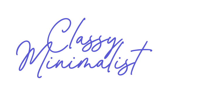 Classy Minimalist Font Download