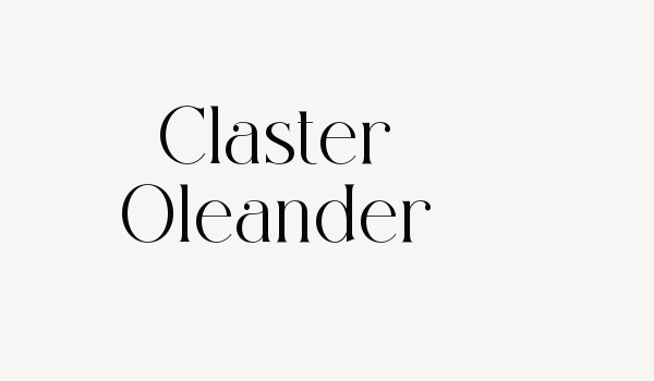 Claster Oleander Font