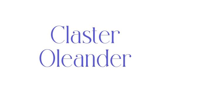 Download Claster Oleander Font