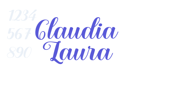 Claudia Laura font