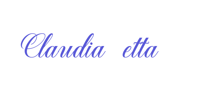 Claudia Betta Font Download