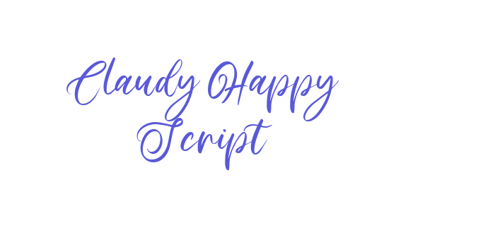 Claudy Happy Script Font Download