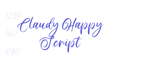 Claudy Happy Script-font-download