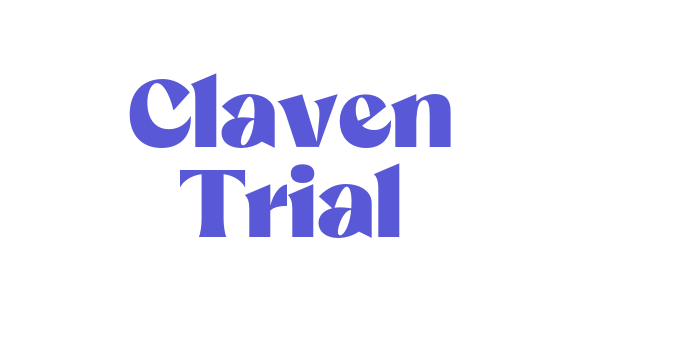 Claven Trial Font