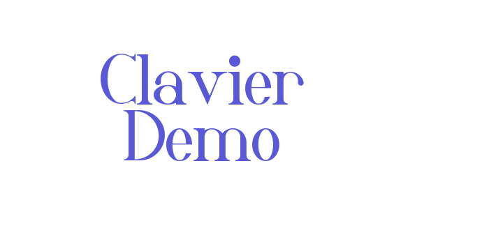 Clavier Demo Font Download