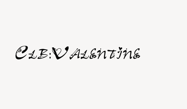 Clb:Valentine Font