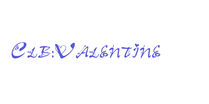 Clb:Valentine Font