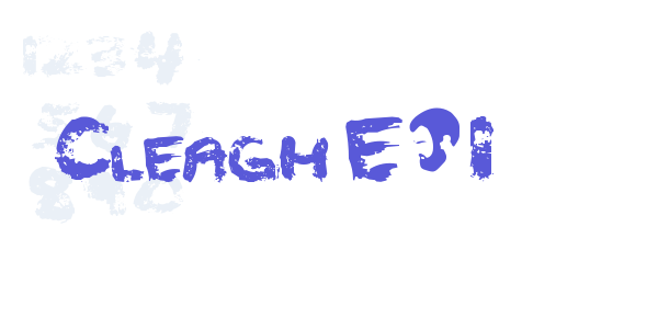 Cleagh E-1 font free