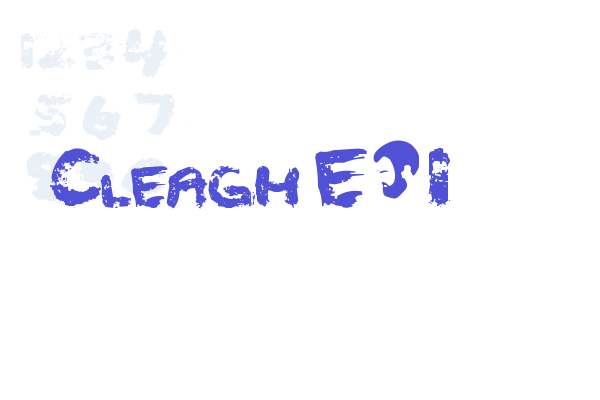 Cleagh E-1 Font Download