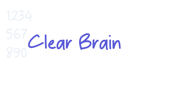 Clear Brain font free